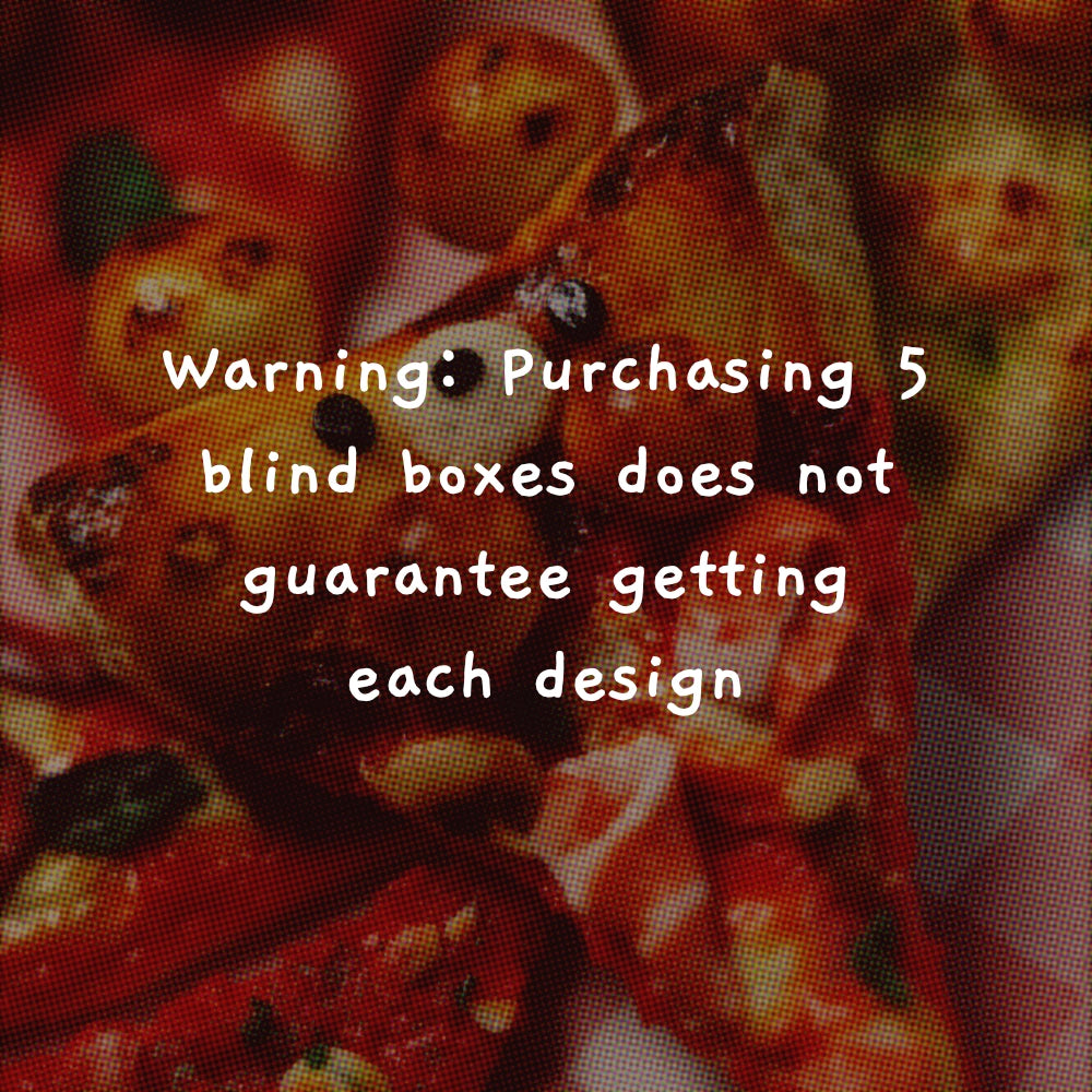 Little Pizza Bear Blind Box — Handmade Clay Miniature Keychain