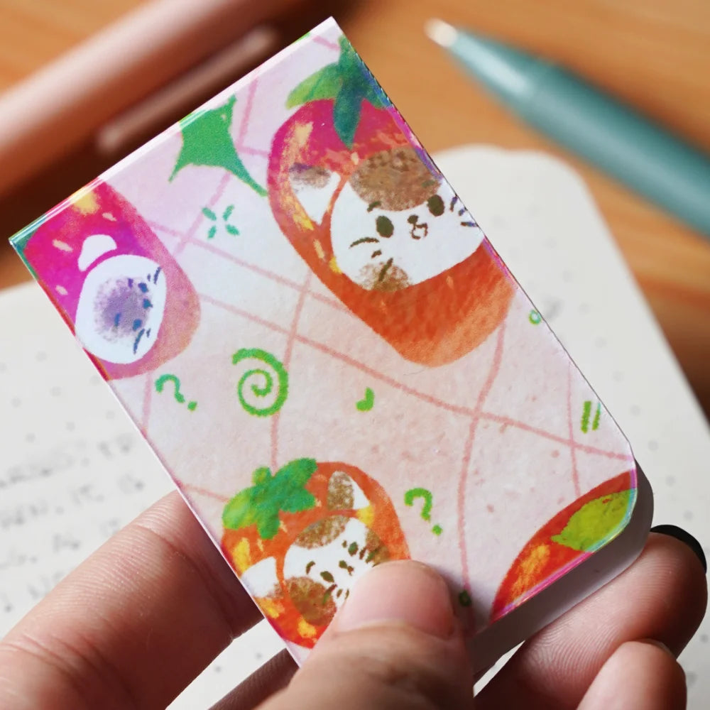 Strawberry Cats — Magnetic Bookmark
