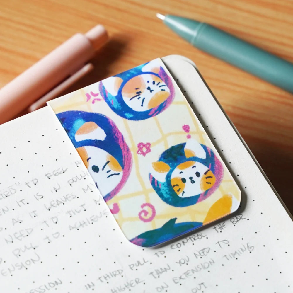 Berry Cats Set — Magnetic Bookmark