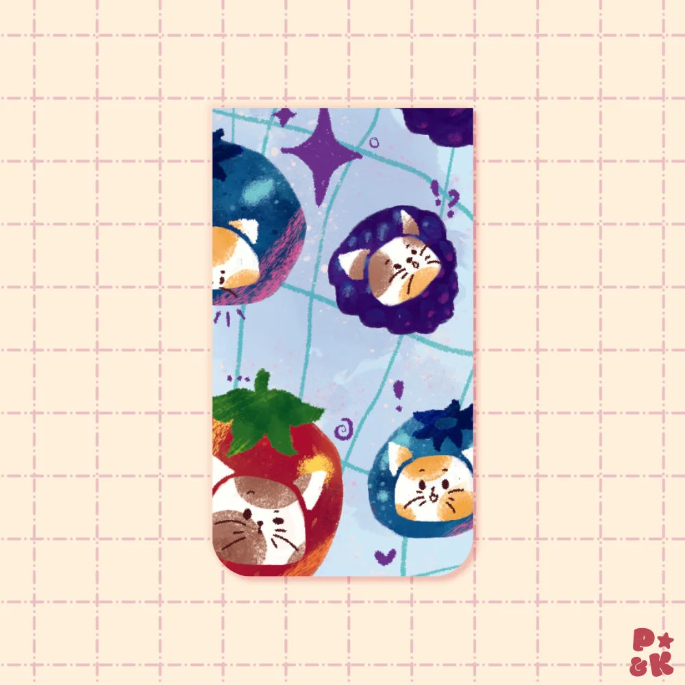 Mixed Berry Cats — Magnetic Bookmark