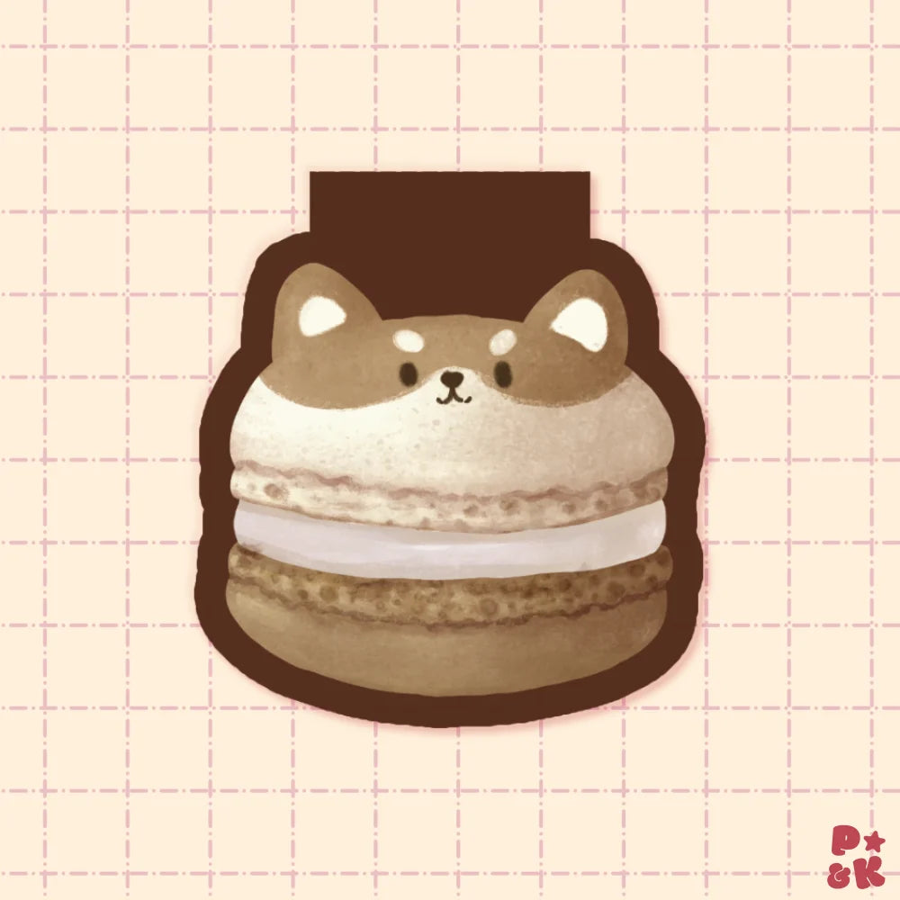 Doggo Macaron — Magnetic Bookmark
