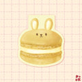Bunny Macaron — Magnetic Bookmark