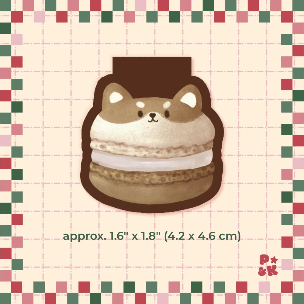 Doggo Macaron — Magnetic Bookmark