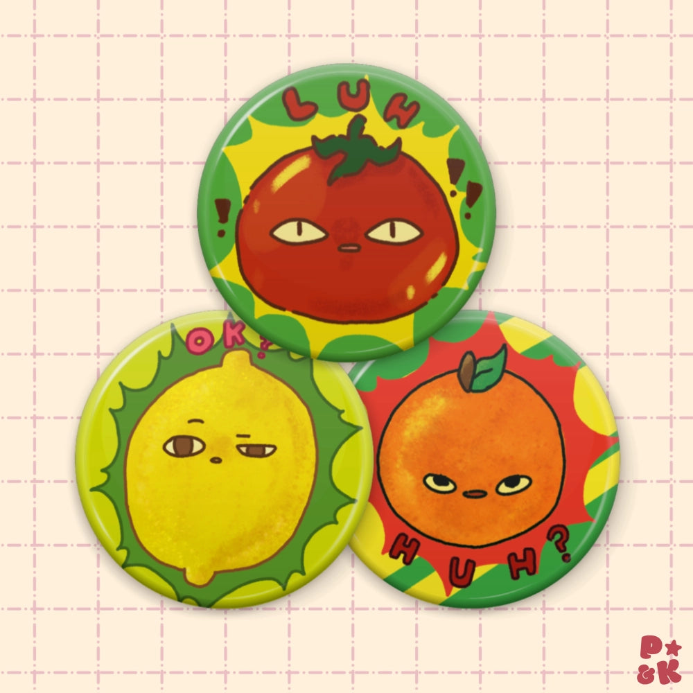 Fruity Pin Set — 1.25" Button Pins
